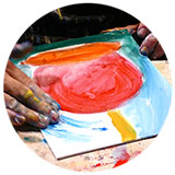 Finger Painting for Adults finger painting